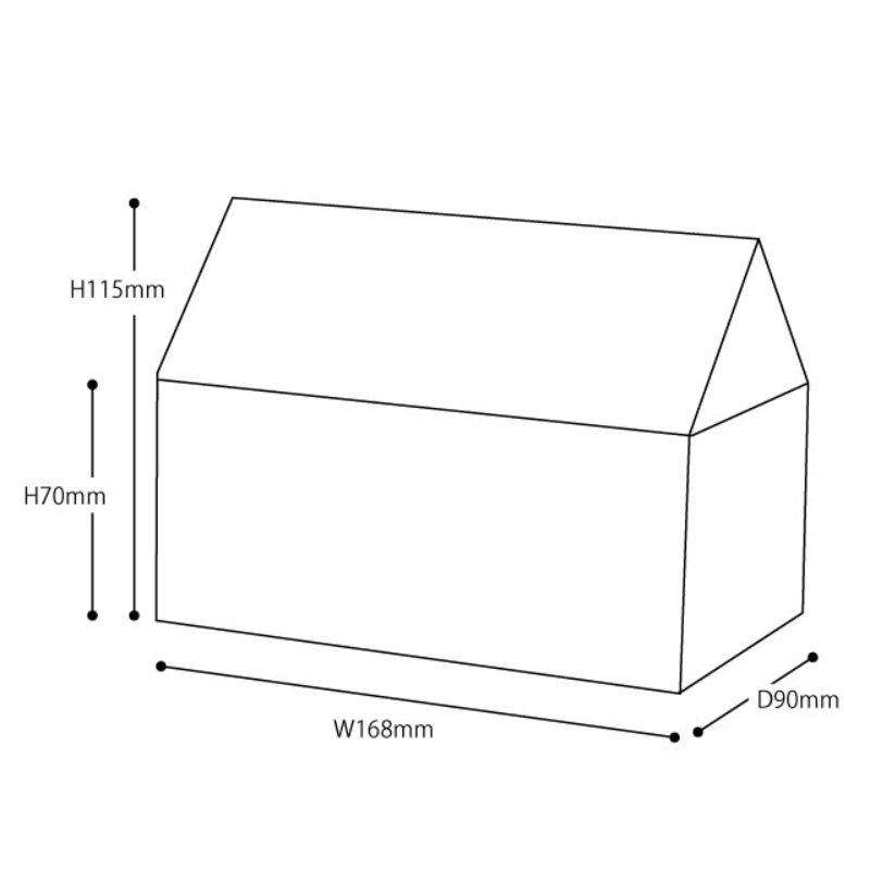 ギフト箱 ハウスギフトBOX(ブラウン)-M(10枚) ヘッズ