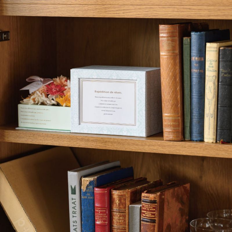 ギフト箱 パステルアンティークフレームボックス-1 グリーン(4個) ヘッズ