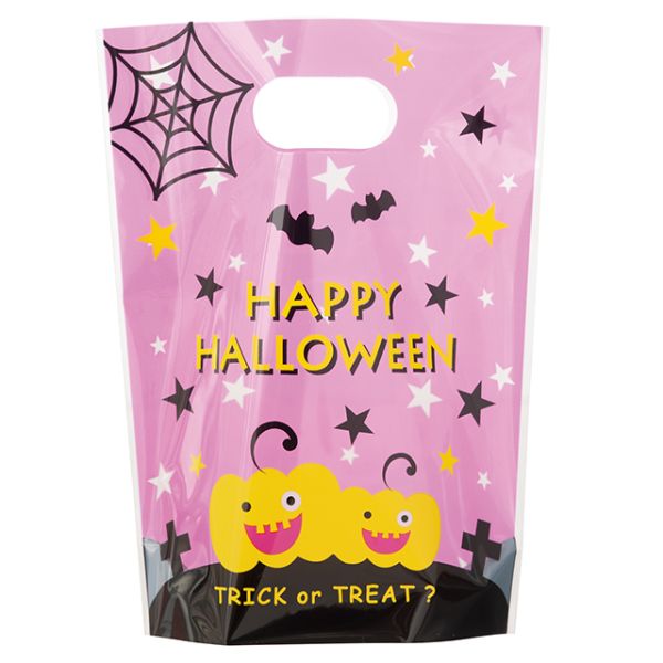 スタンド袋 ハッピーピンクハロウィンPPスタンドバッグ-2(50枚) ヘッズ