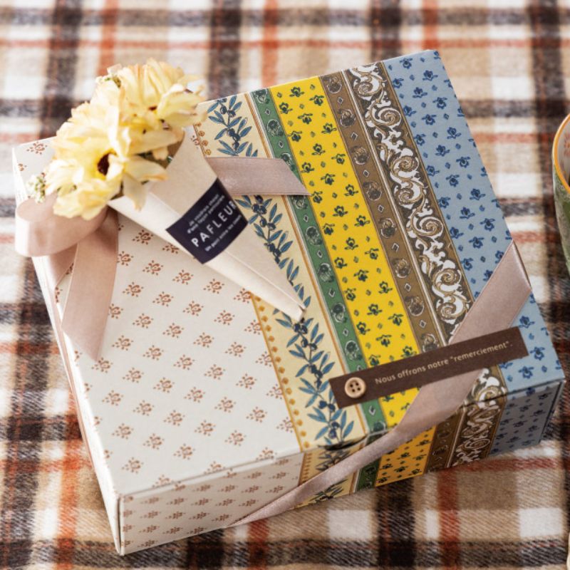 ヘッズ ラッピング用造花 パフルールミニブーケ-2 オレンジ(6個)