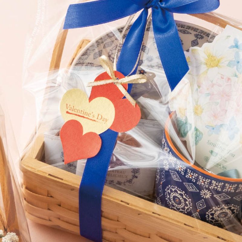 贈答用飾り バレンタインデイハート型タッグ-5(50枚) ヘッズ