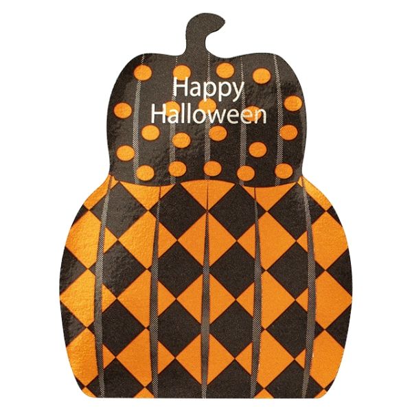 スウィーツ用品 ハロウィンケーキピック パンプキン-8(100枚) ヘッズ