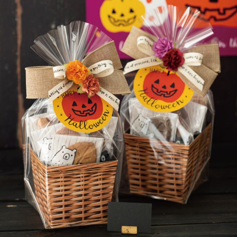 贈答用飾り ハロウィンタッグ-1 カボチャ(30枚) ヘッズ