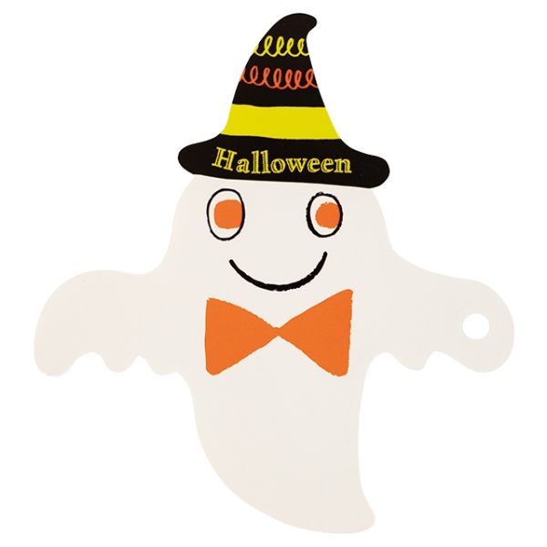 贈答用飾り ハロウィンタッグ-2 オバケ(30枚) ヘッズ