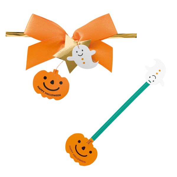 贈答用飾り ハロウィンハンドメイドワイヤータイ(20本) ヘッズ