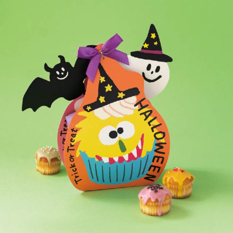 ギフト箱 ハロウィンリバーシブルダイカットボックス-3(10枚) ヘッズ