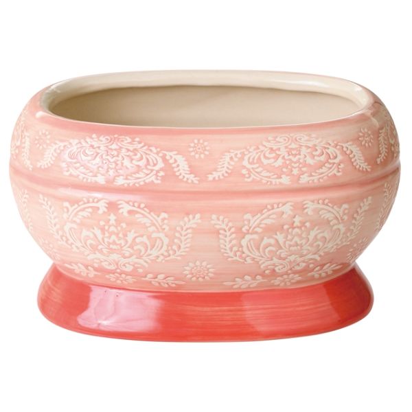 フラワー什器 ハンドメイドプリントフラワーポット-10(2個) ヘッズ