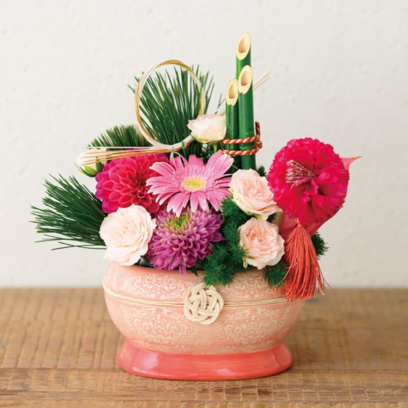 フラワー什器 ハンドメイドプリントフラワーポット-10(2個) ヘッズ