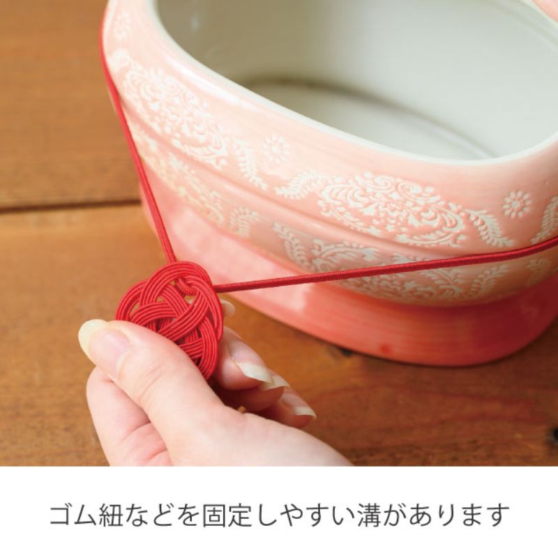 フラワー什器 ハンドメイドプリントフラワーポット-10(2個) ヘッズ