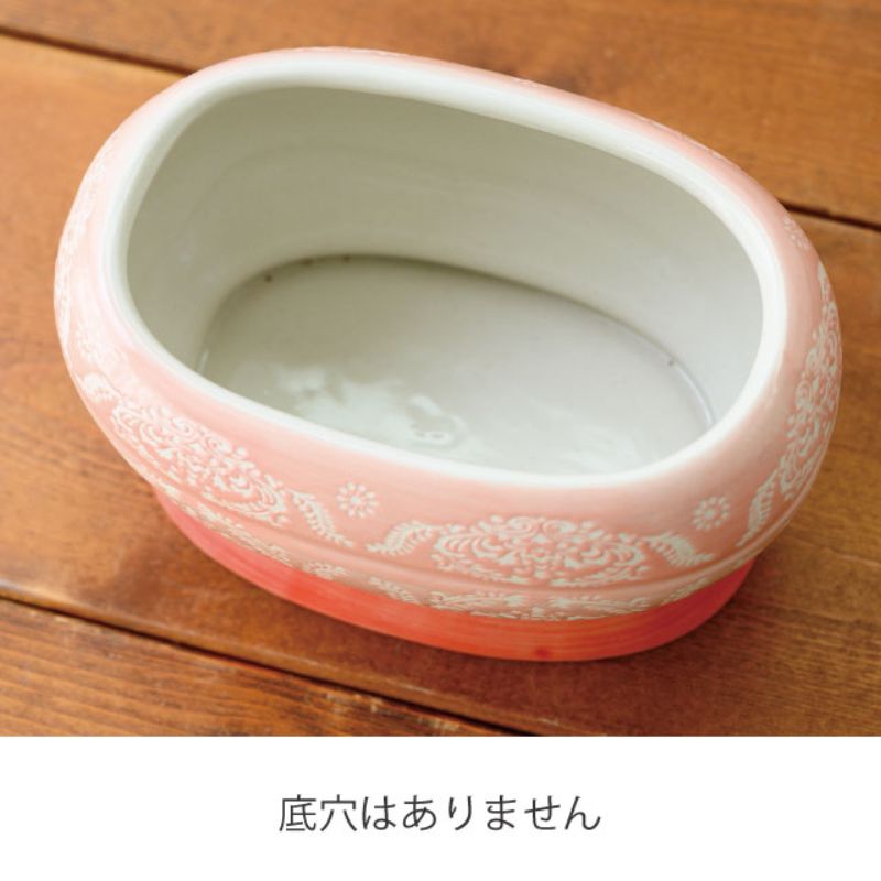 フラワー什器 ハンドメイドプリントフラワーポット-10(2個) ヘッズ