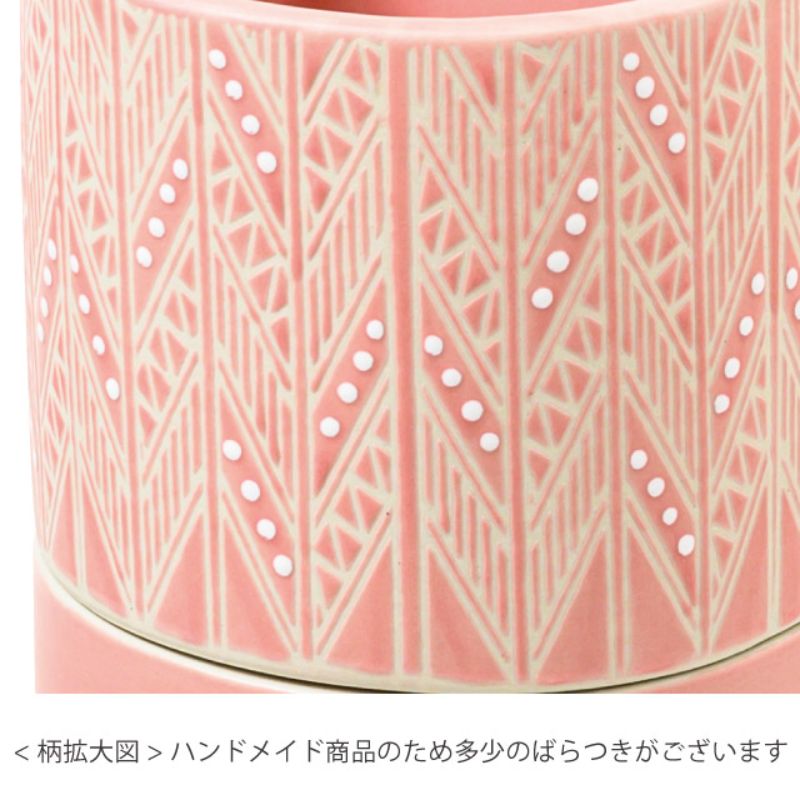 フラワー什器 ハンドメイドプリントフラワーポット-15(2個) ヘッズ