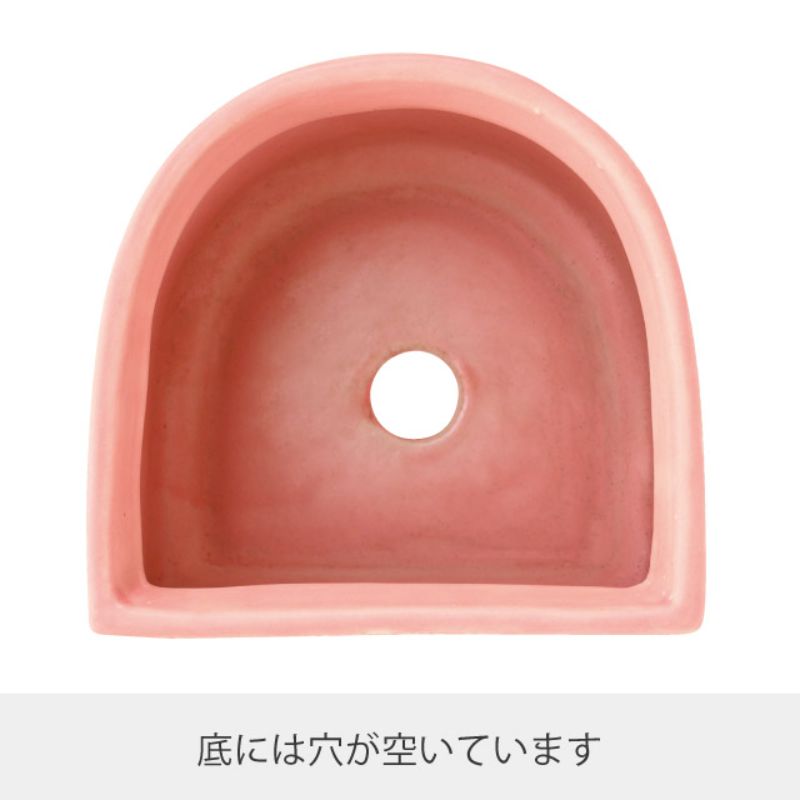 フラワー什器 ハンドメイドプリントフラワーポット-15(2個) ヘッズ