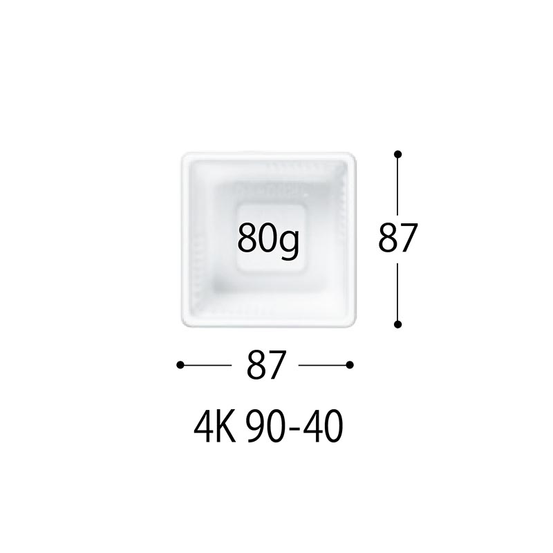 軽食容器 SD キャセロ 4K 90-40 W 身 中央化学