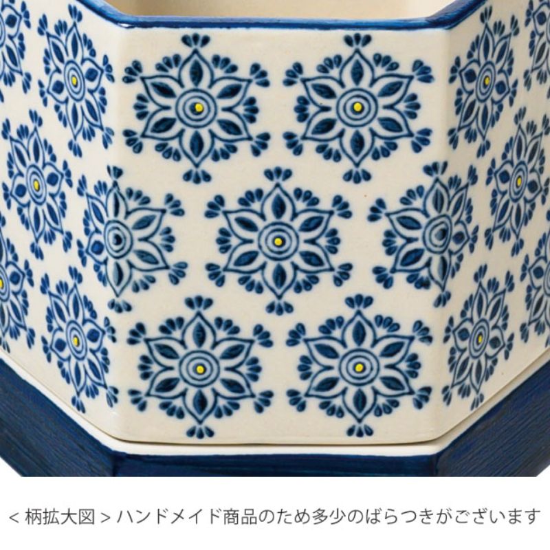 フラワー什器 ハンドメイドプリントフラワーポット-19(2個) ヘッズ