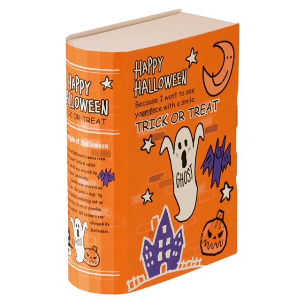 ギフト箱 ファニーハロウィンブック型ギフトBOXワイド-S(10枚) ヘッズ