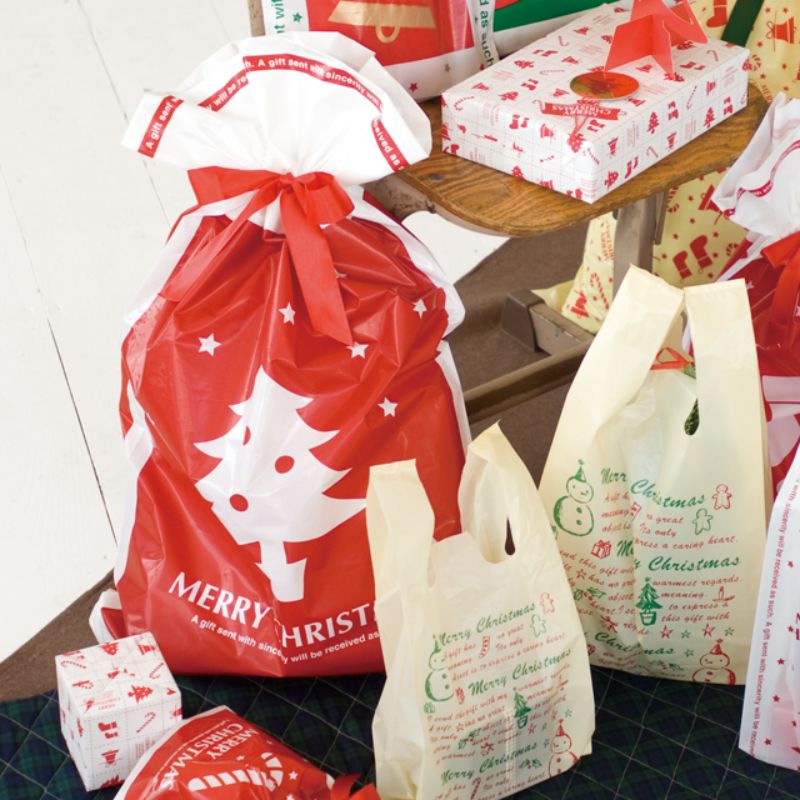 袋 プチキュートリボン付PEギフトバッグ-L(20枚) ヘッズ