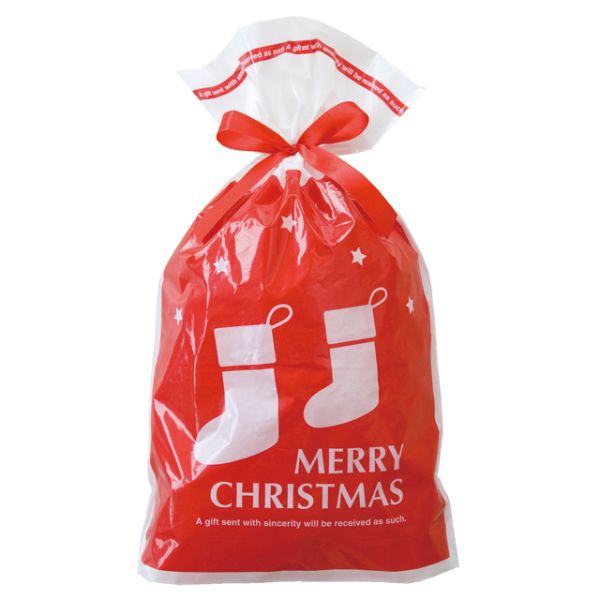 袋 プチキュートリボン付PEギフトバッグ-M(20枚) ヘッズ