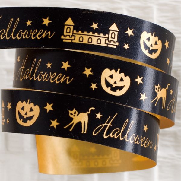 ブラックハロウィンプリントカーリングリボン-1(1巻) ヘッズ
