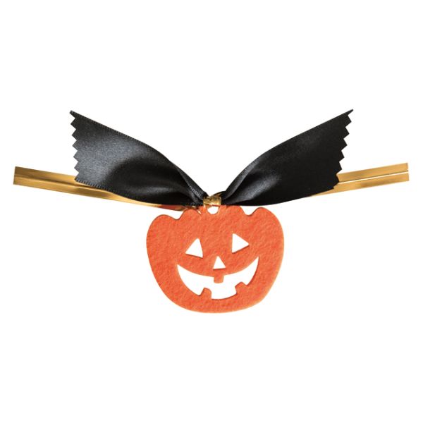 ブラックハロウィンワイヤータイ-2(10個) ヘッズ