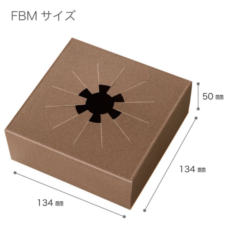 フラワークリアBOXスタンド-ブラウンM(10枚) ヘッズ