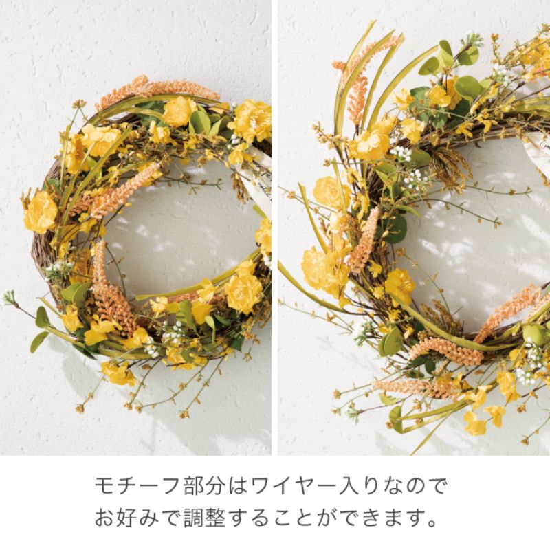 フルリールアレンジメント ナチュラルリース-3(1個) ヘッズ