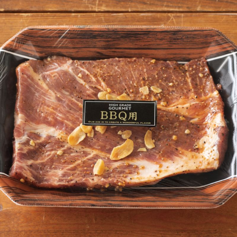 ヘッズ 販促シール フレッシュフードロールシール BBQ用(ヨコ)-23(500枚)