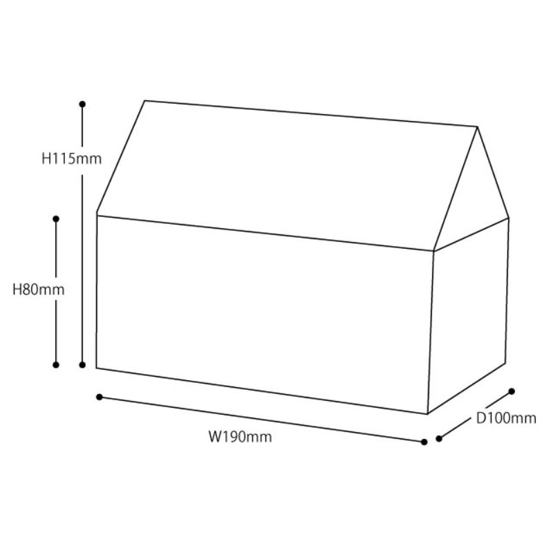 ギフト箱 フレンチハウスギフトBOX レッド-M(20枚) ヘッズ