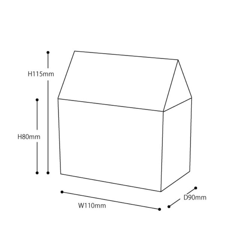 ギフト箱 フレンチハウスギフトBOX レッド-S(20枚) ヘッズ