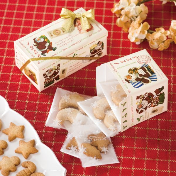 贈答箱 クリスマスアンティークサンタ ギフトBOXワイド型-S(20枚) ヘッズ