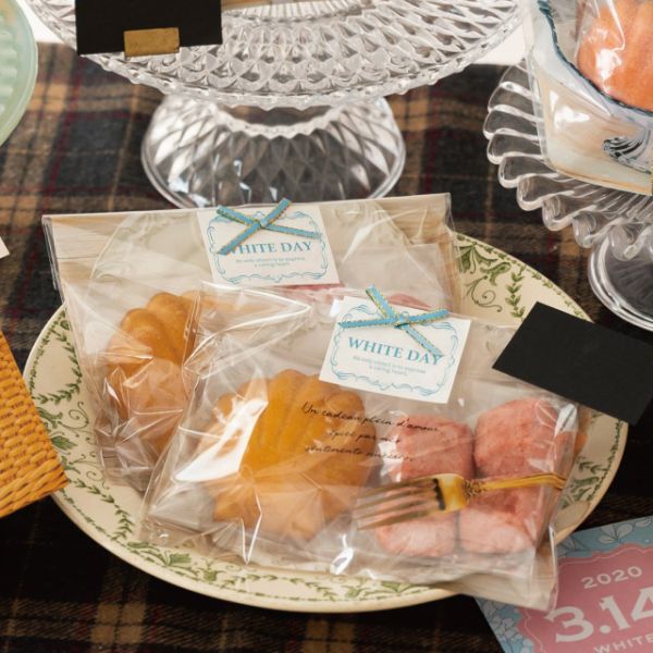 ホワイトデイシール リボン付(50枚) ヘッズ