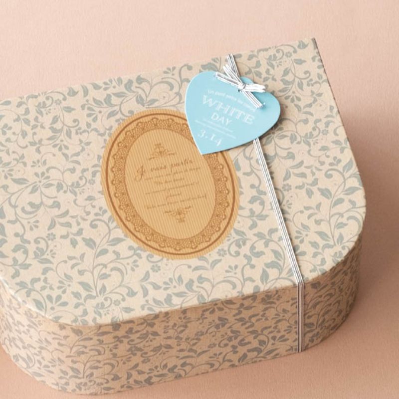 贈答用飾り ホワイトデイハートゴムタッグ-1(10枚) ヘッズ