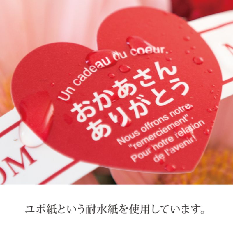 贈答用飾り マザーズデイアーチフラワーPPピック-4 ゴールド(20枚) ヘッズ