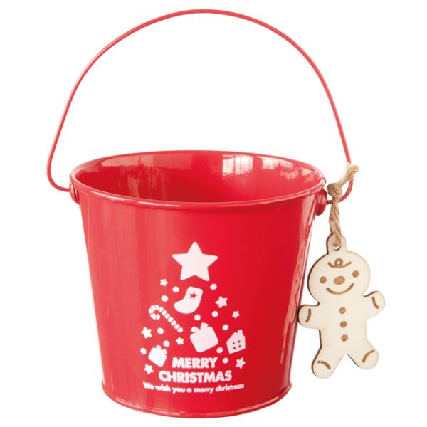 フラワー什器 ミニサンタブリキバケツ-S(6個) ヘッズ