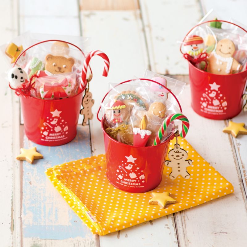 フラワー什器 ミニサンタブリキバケツ-S(6個) ヘッズ