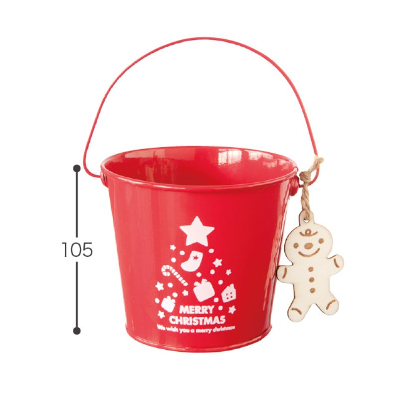 フラワー什器 ミニサンタブリキバケツ-S(6個) ヘッズ