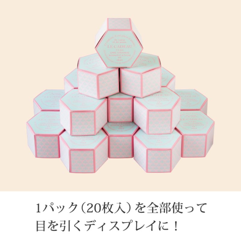 ヘッズ ギフトボックス ミニョン六角BOX-S(20枚)