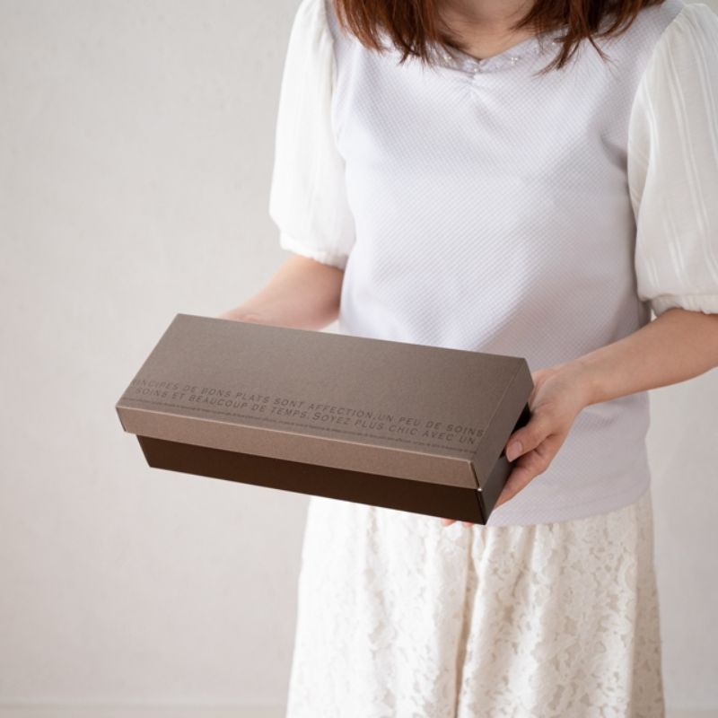 ギフト箱 モダンギフトBOXワイド型-L(10枚) ヘッズ