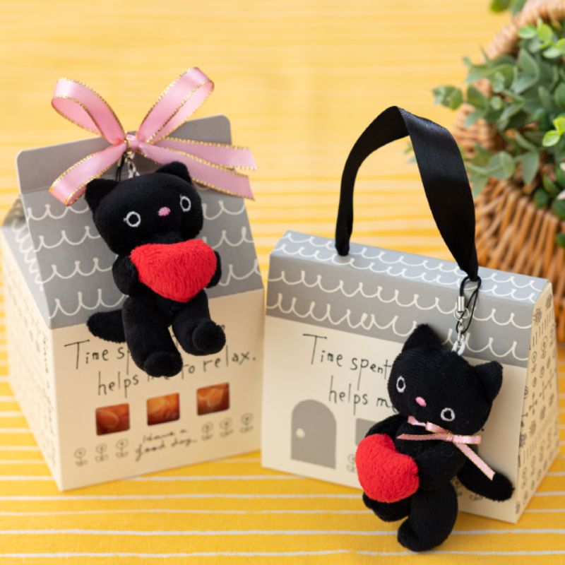 ヘッズ ぬいぐるみ ラブリーストラップ付マスコット ネコ-6(10個)