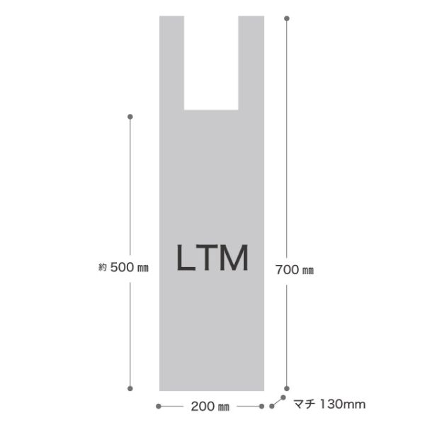 レジ袋 リーフフロストレジバッグ-LTM(100枚) ヘッズ