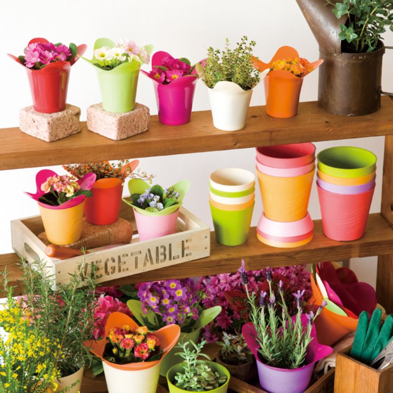 花型ポット レッド-3(20個) ヘッズ