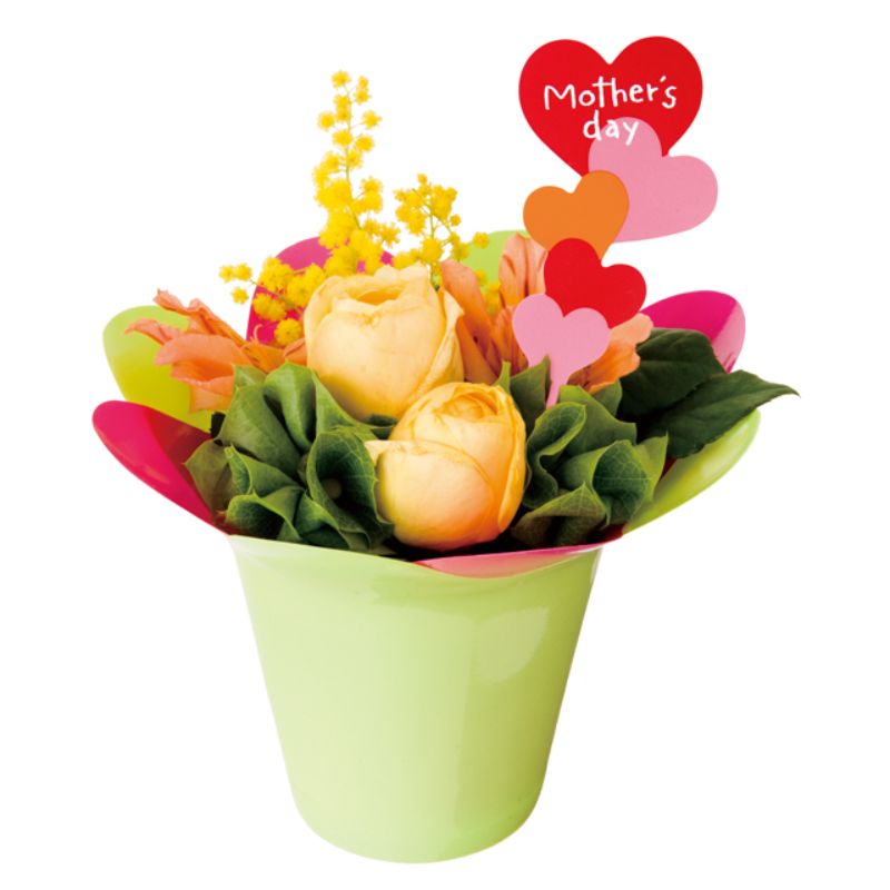 花型ポット レッド-3(20個) ヘッズ