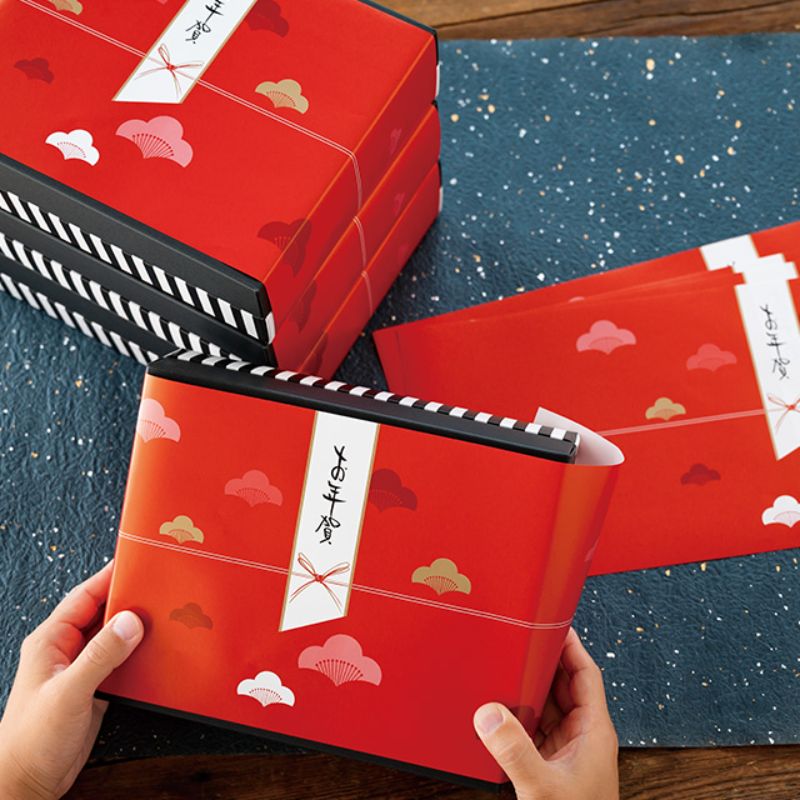 贈答用飾り 掛ケ紙横型 年賀-4(30枚) ヘッズ