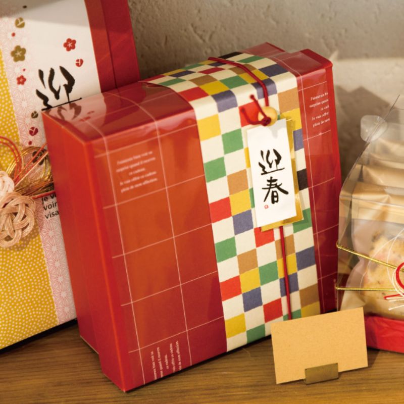 贈答用飾り 迎春ゴムタッグ-1(10個) ヘッズ