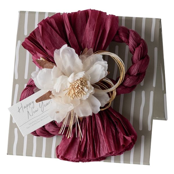 ヘッズ 店内装飾 迎春スタンディングリースS-3(3個)