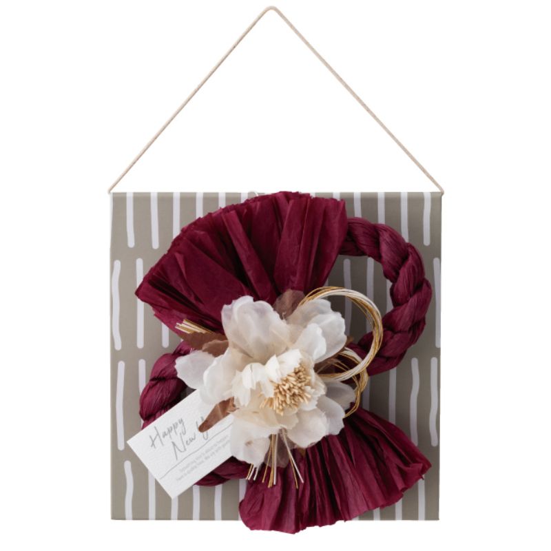 ヘッズ 店内装飾 迎春スタンディングリースS-3(3個)