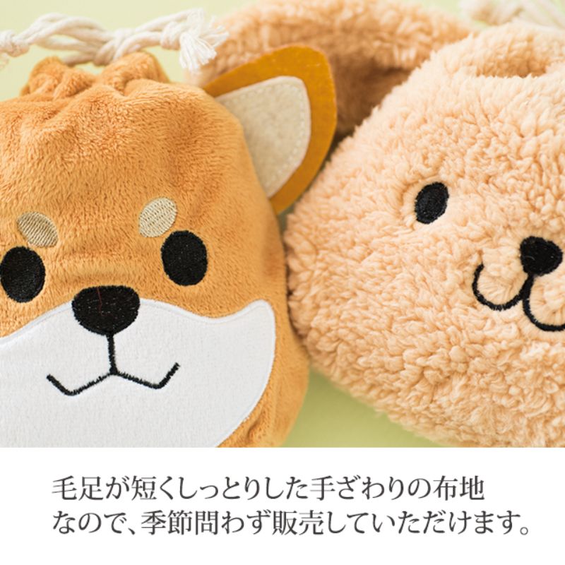 袋 柴犬巾着バッグ-S(10枚) ヘッズ