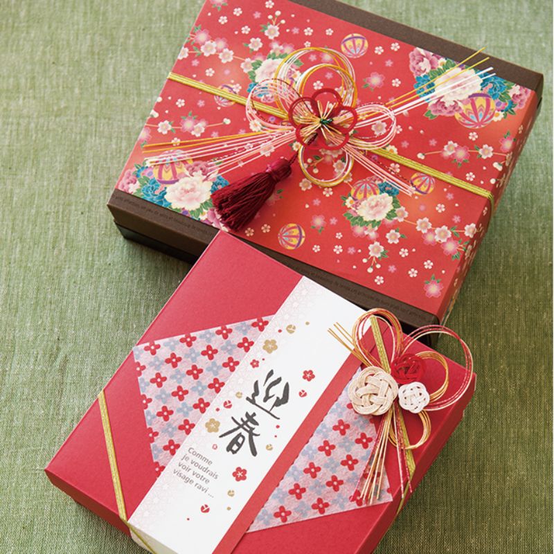 贈答用飾り 水引アレンジゴムタッグ-2 コウメ(6個) ヘッズ