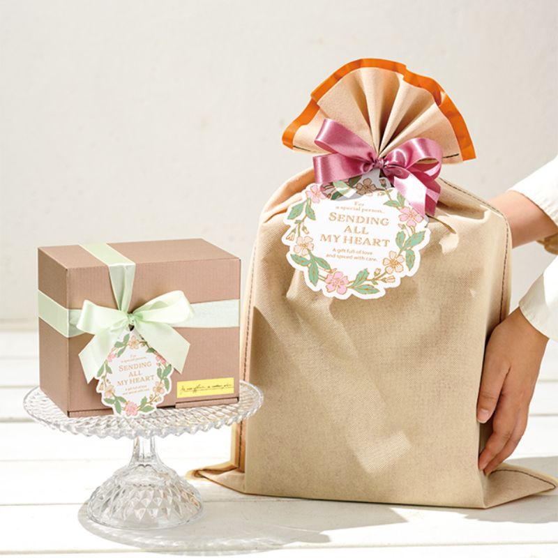 袋 不織布ギフトバッグクリーム-BM(10枚) ヘッズ