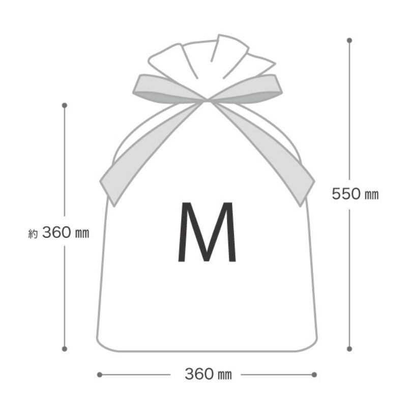 不織布袋 不織布リボン付キバッグオレンジ-M(10枚) ヘッズ