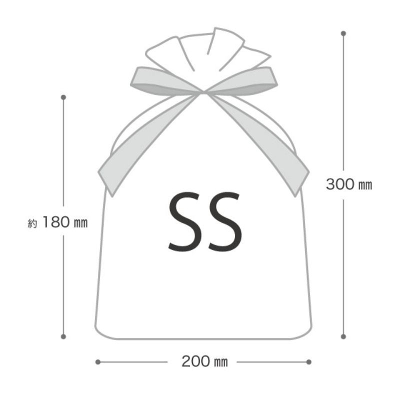 不織布袋 不織布リボン付キバッグオレンジ-SS(10枚) ヘッズ